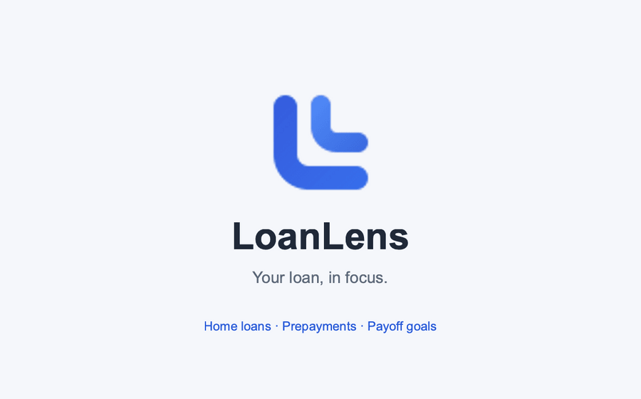 LoanLens interface